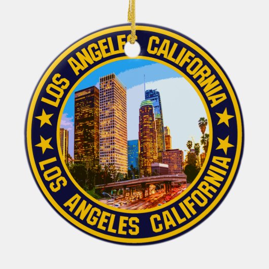 Los Angeles Keramik Ornament (Hinten)