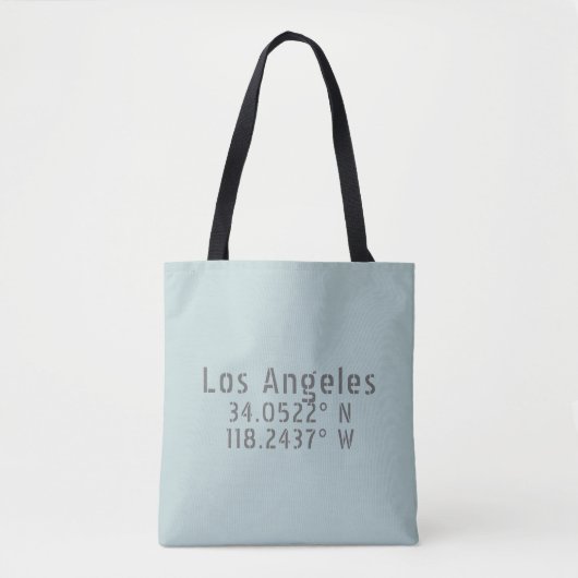 Los Angeles Koordinaten Tasche (Vorderseite)