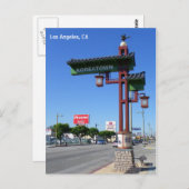 Los Angeles Koreatown Postcard! Postkarte (Vorne/Hinten)