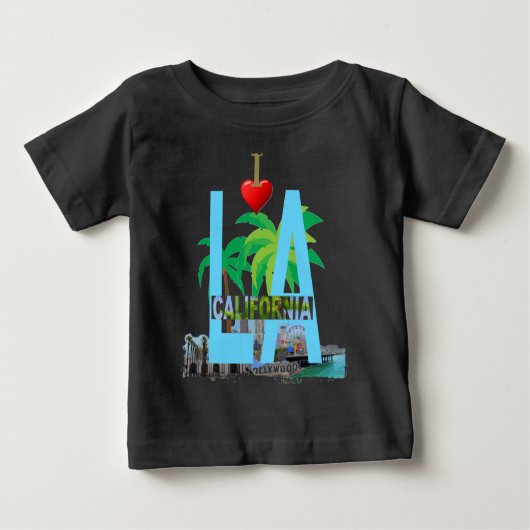 Los Angeles l a california city usa america Baby T-shirt (Vorderseite)