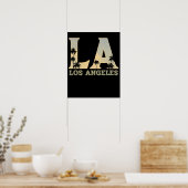 Los Angeles LA California Geschenk Poster (Küche)