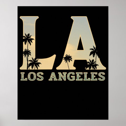 Los Angeles LA California Geschenk Poster (Vorne)