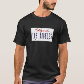 Los Angeles LA California License Plate US Graphic T-Shirt (Vorderseite)