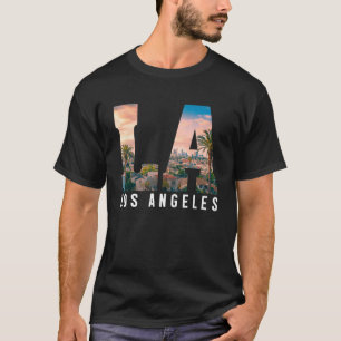 Los Angeles La California Men Retro Clothin T-Shirt
