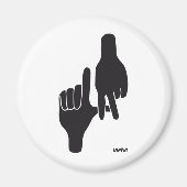 LOS ANGELES LA HAND SIGN MAGNET (Vorne)