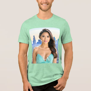 LOS ANGELES - LA - LIEBE AUS DEN USA Tri-Blend SHIRT
