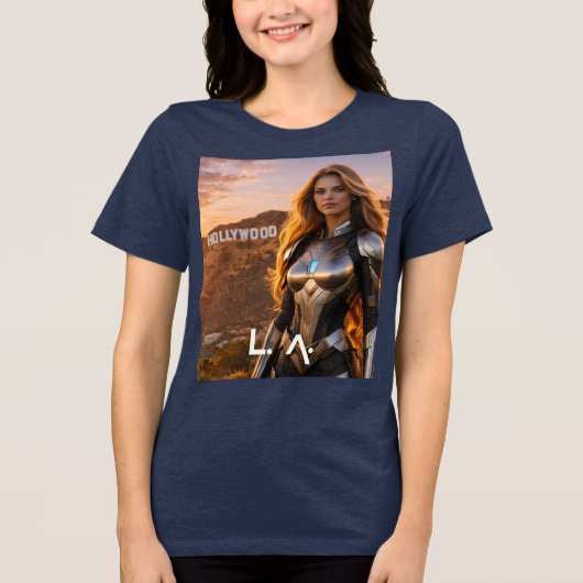 LOS ANGELES - LA Tri-Blend SHIRT (Vorderseite)