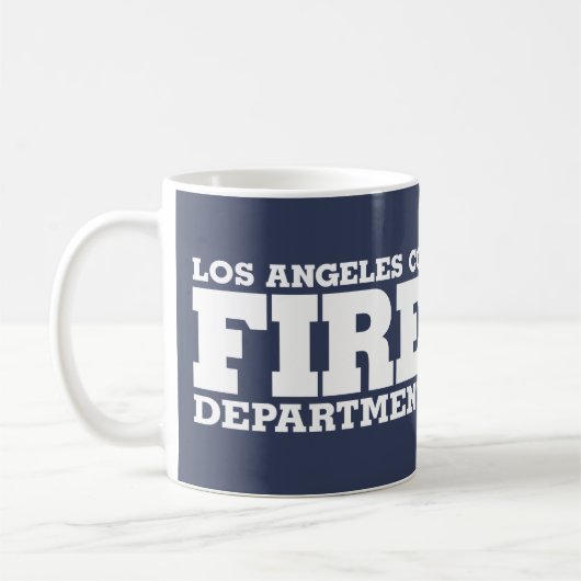 Los Angeles Landkreis Feuerwehr Bataliale 2 Tasse (Links)