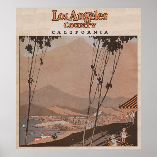 Los Angeles Landkreis, Kalifornien Poster (Vorne)