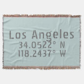 Los Angeles Latitude Longitude Decke (Vorderseite)