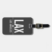 Los Angeles LAX Airport Code - Aviation Gepäckanhänger (Vorderseite horizontal)