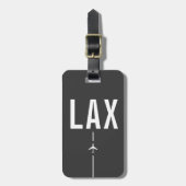 Los Angeles LAX Airport Code - Aviation Gepäckanhänger (Vorderseite vertikal)