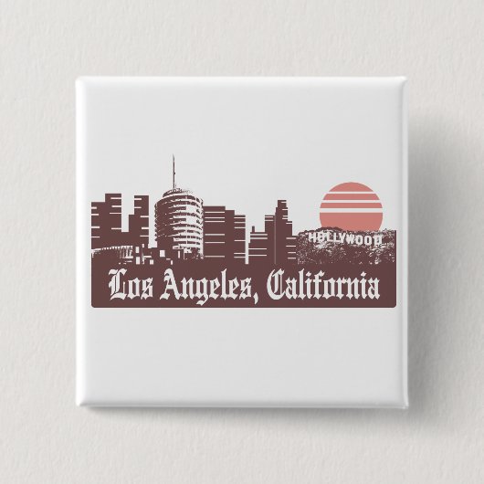 Los Angeles Linesky Button (Vorderseite)