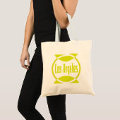 Los Angeles Logo Design #1 - Lemon Yellow Bag Tragetasche (Vorderseite (Produkt))