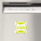 Los Angeles Logo Design #1 - Lemon Yellow Magnet (In Situ (Geschirrspüler))