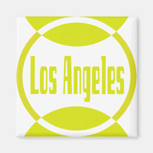 Los Angeles Logo Design #1 - Lemon Yellow Magnet
