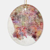 Los Angeles Map Keramikornament (Links)