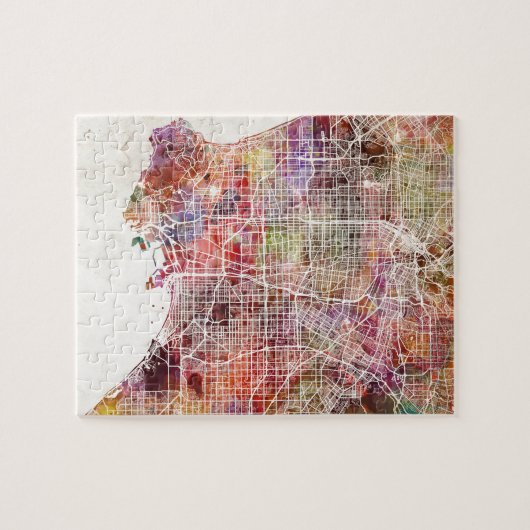 Los Angeles Map Puzzle (Horizontal)