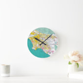Los Angeles Map Runde Wanduhr (Zuhause)