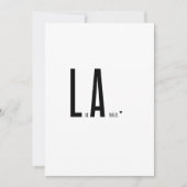Los Angeles - minimalistic typography card Karte (Vorderseite)