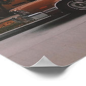 Los Angeles - Miracle Mile Street Poster (Ecke)