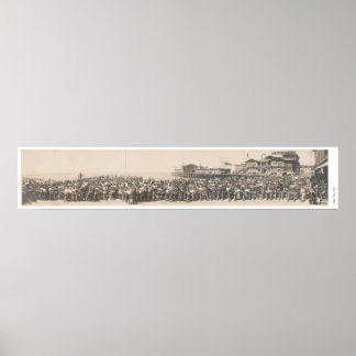 Los Angeles Motorrad Club in Venedig, Kalifornien Poster