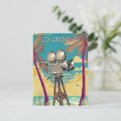 Los Angeles Movie Kamera Poster Einladungspostkarte (Stehend Vorderseite)