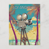 Los Angeles Movie Kamera Poster Postkarte (Vorderseite)