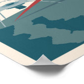 Los Angeles nach New York per Air Poster (Ecke)