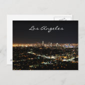 Los Angeles-Nachtpostkarte Postkarte (Vorne/Hinten)