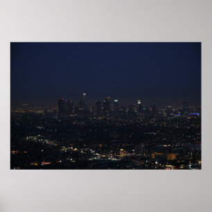 Los Angeles-NachtSkyline Poster