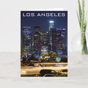Los Angeles Night - Greeting Card Karte