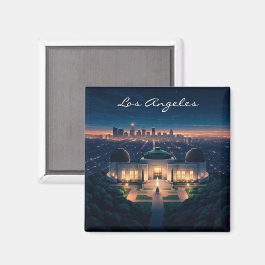 Los Angeles Night Magnet (Vorderseite/Rückseite)