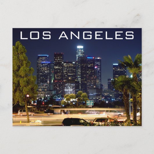 Los Angeles Night Paper Products Postkarte (Vorderseite)