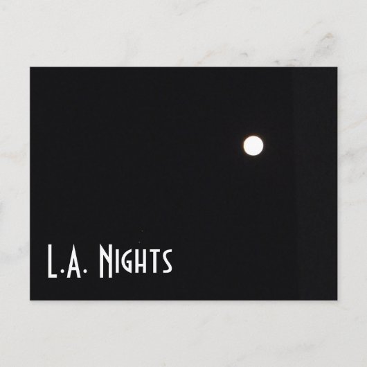 Los Angeles Nights Postcard! Postkarte (Vorderseite)