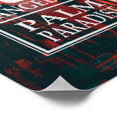 Los Angeles Palm Paradise Poster (Ecke)