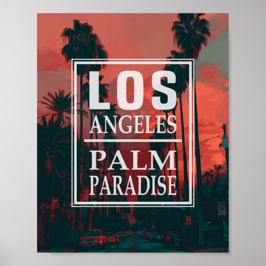 Los Angeles Palm Paradise Poster (Vorne)