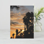 Los Angeles Palm Tree Einladungen (Stehend Vorderseite)