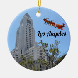 Los Angeles Panorama Keramik Ornament