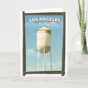 Los Angeles Per Bahn Plakat Feiertagskarte