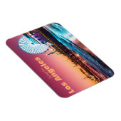 Los Angeles Pink & Blue Sunset Santa Monica Pier Magnet (Rechte Seite)