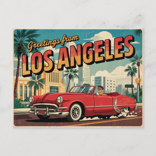 Los Angeles Postcard Postkarte (Vorderseite)