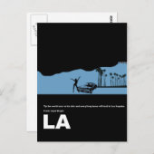 Los Angeles Poster Postkarte (Vorne/Hinten)