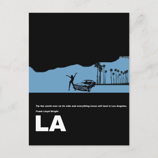 Los Angeles Poster Postkarte (Vorderseite)