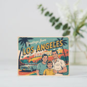 Los Angeles Postkarte (Stehend Vorderseite)