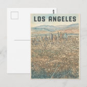Los Angeles Postkarte (Vorne/Hinten)
