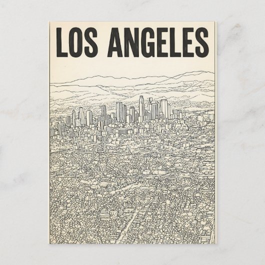 Los Angeles Postkarte (Vorderseite)