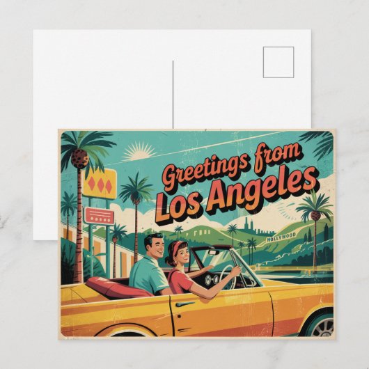 Los Angeles Postkarte (Vorne/Hinten)