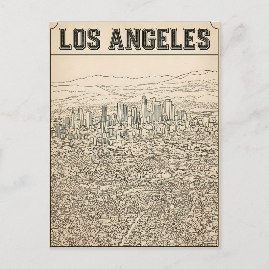 Los Angeles  Postkarte (Vorderseite)