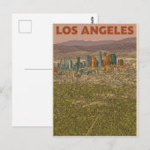 Los Angeles Postkarte (Vorne/Hinten)